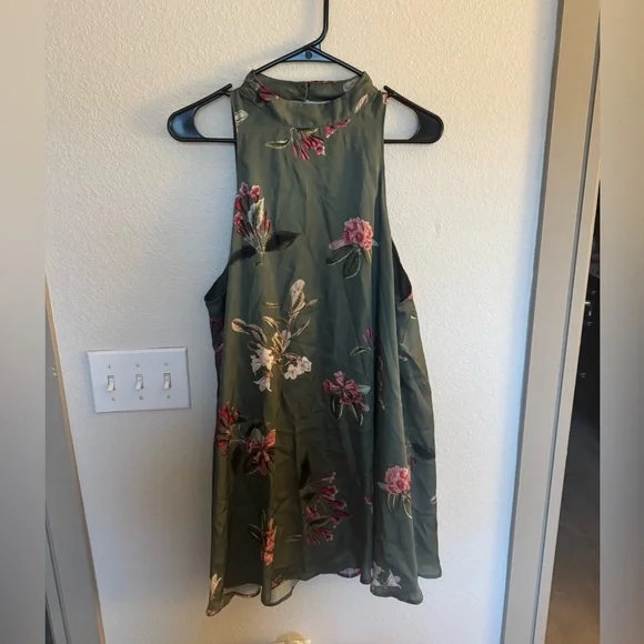 Show Me Your MuMu Green Floral Mini Dress - Picture 2 of 4